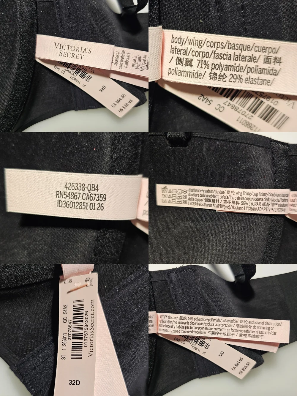 Victoria's Secret INVISIBLE Black Strapless Push-up Bra - Picture 10 of 15